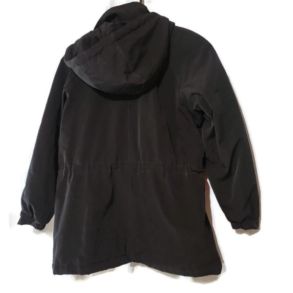 Nautica Womens Size Small Black Full Zip Hooded Warm Winter Coat - Picture 3 of 6